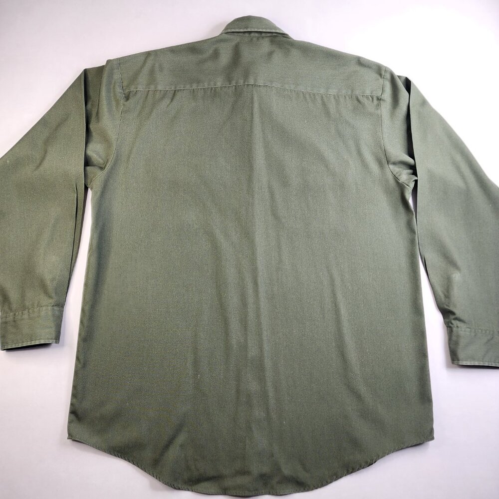 VTG Red Head L Large Shooting Shirt Mens Olive Button Up Buck Hunting Redhead LS - Picture 6 of 9